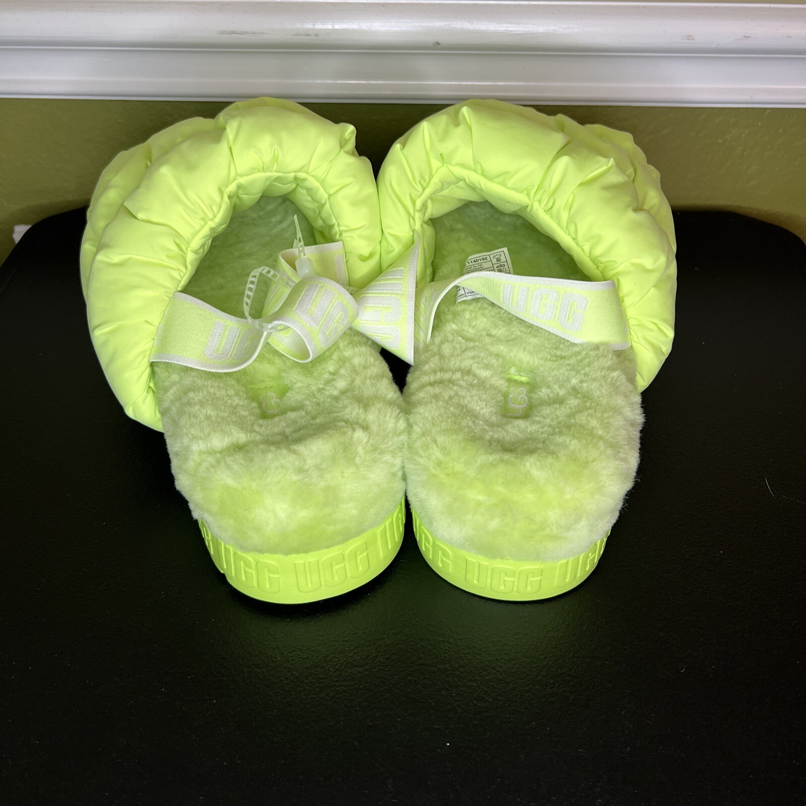 PANTOFOLA D’ORO Sandali UGG morbidi scrunchita giallo sole donna 1140192 taglia US 11 nuovi spedizione veloce