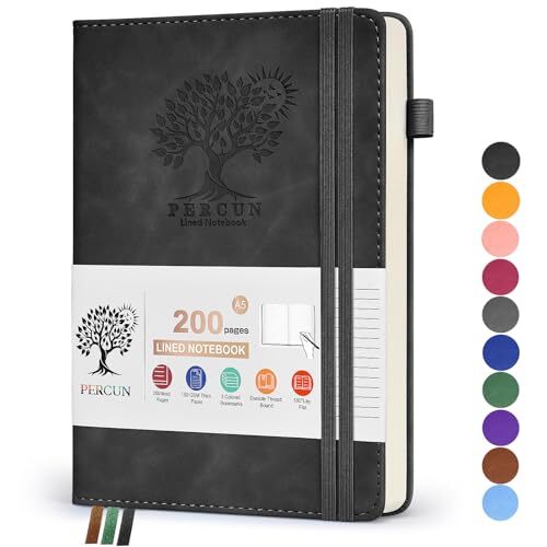 Lined Journal Notebook for Women Men, Hardcover Leather Journals for Writing,