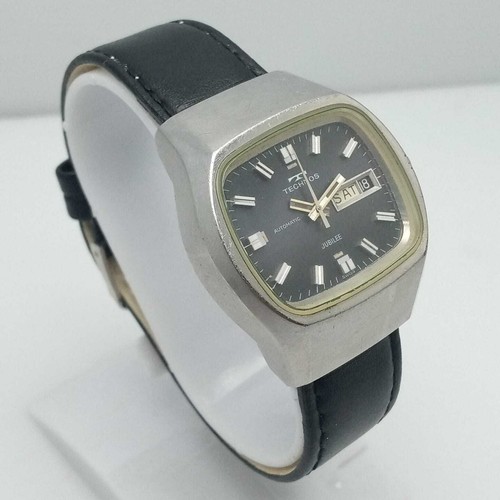 Technos Jubilee 625 0574 Automatic Day/Date Vintage Men’s Watch FAJ18BAS10 - Picture 7 of 12