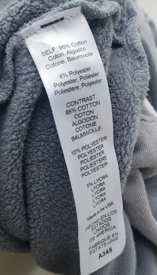 Sudadera con capucha Michael Stars gris tie dye manga larga recortada con cordón talla S Foto 3 de 3