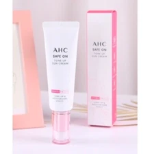 AHC Safe On Tone Up Sun Cream 50ml SPF50+ Sun Block Sunscreen K-Beauty in Korea