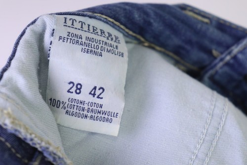 VERSACE JEANS COUTURE VJC Medusa WMN Blue Denim Straight Trousers Size 28/42 - Picture 20 of 20