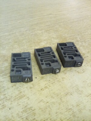Lot Of 3 Numatic EXH Pneumatic Valve Bases