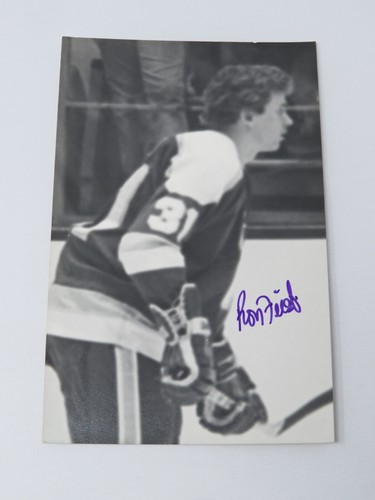 Ron Friest Minnesota North Stars signiert handsigniert Original NHL 5X3 Foto