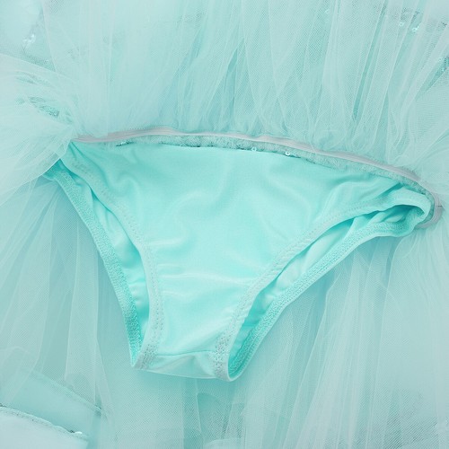 Girls Ballet Dress Lyrical Leotard Gymnastic Sequin Irregular Tutu Skirt Costume - Foto 51 di 62