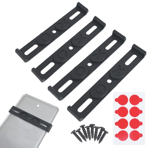 Frameless License Plate Holder*4 Weather-proof Protection European Standard - Picture 6 of 12