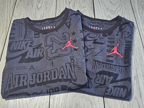 Nike Air Jordan JumpMan Boys Size M Black Graphic Flight Tee T-Shirt -NEW TAGS- - Picture 19 of 19