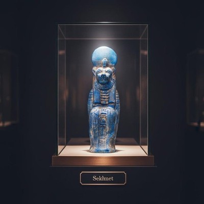 Ancient Egyptian Antiquities Sekhmet Statue: Lioness Warrior of Power BC
