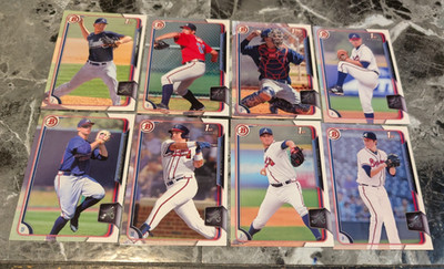 2015 Bowman Draft TEAM SET 8 Atlanta Braves AUSTIN RILEY RC Allard SIMS Soroka