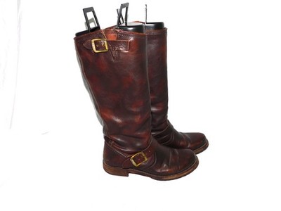 Frye Size 7 B Dark Brown Veronica Slouch Boots Tall Leather Woman