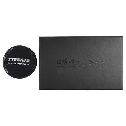 Portachiavi auto in pelle bovina di fascia alta per ISUZU MUX MUX MU X DMAX 4 pu - Foto 10 di 12