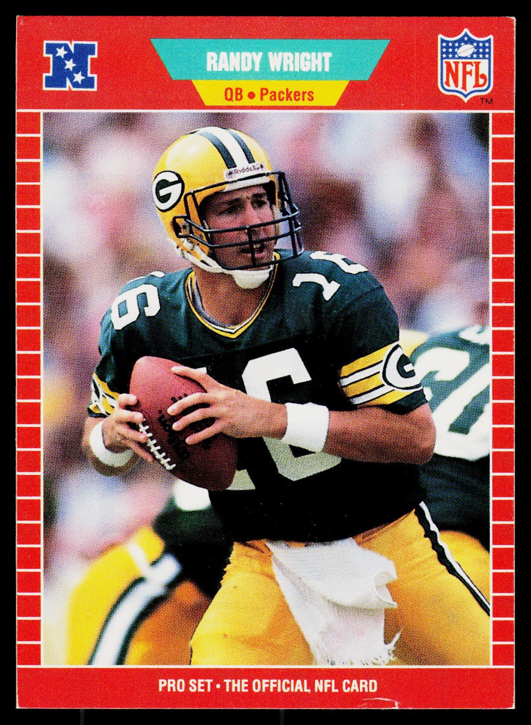 Randy Wright, 1989 Pro Set, #138, Green Bay Packers, Football Card