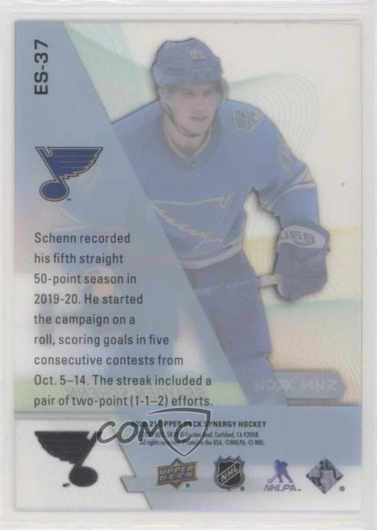 2020-21 Upper Deck Synergy Exceptional Stars Black /99 Brayden Schenn #ES-37 - Image 2 of 2
