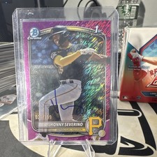 Topps 2024 Bowman Chrome Prospects Jhonny Severino Pirates Auto BCP-233 /199
