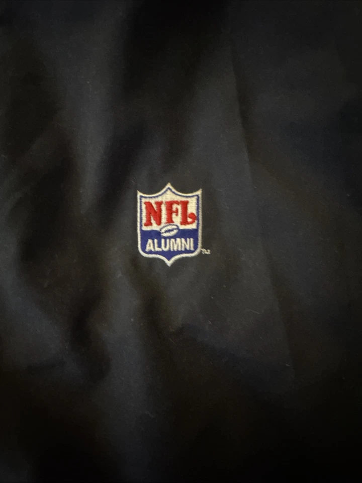 Jaqueta de futebol americano NFL vintage ex-alunos de golfe North End grande quarto de zíper  - Imagem 3 de 4