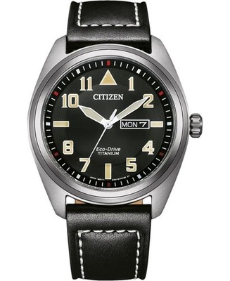CITIZEN Men Analog Eco-Drive Casual Watch Classic Dress Black Dial Waterproof Ro