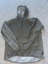 Vintage Mens 2004 Patagonia Rain Wind Hooded Jacket Coat Army Green Rip Stop XL