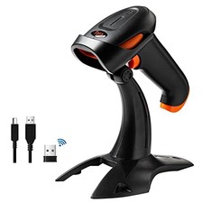 Tera HW0001 Barcode-Scanner 1D 2D QR 3-in-1 Wireless mit St&auml;nder