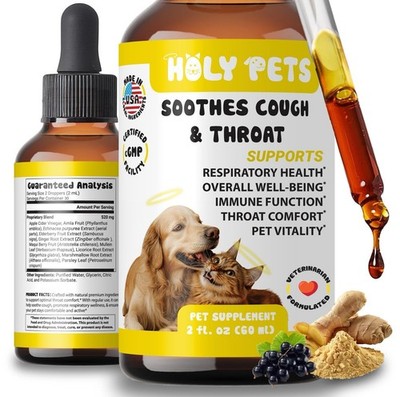 Kennel Cough Drops for Dogs & Cats, Respiratory Infection Support - Sneezing ...