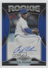 2019 Panini Prizm Rookie Auto Blue Prizm CD Pelham #RA-CP Auto 6fs