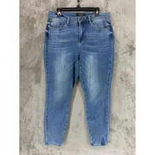 Judy Blue Skinny Fit High Rise Medium Wash Jeans Womens 16W JB88206 Blue Denim