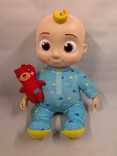 JJ Cocomelon Doll Bedtime Plush Toy with Red Teddy Bear 12.5" -Sound Not Working