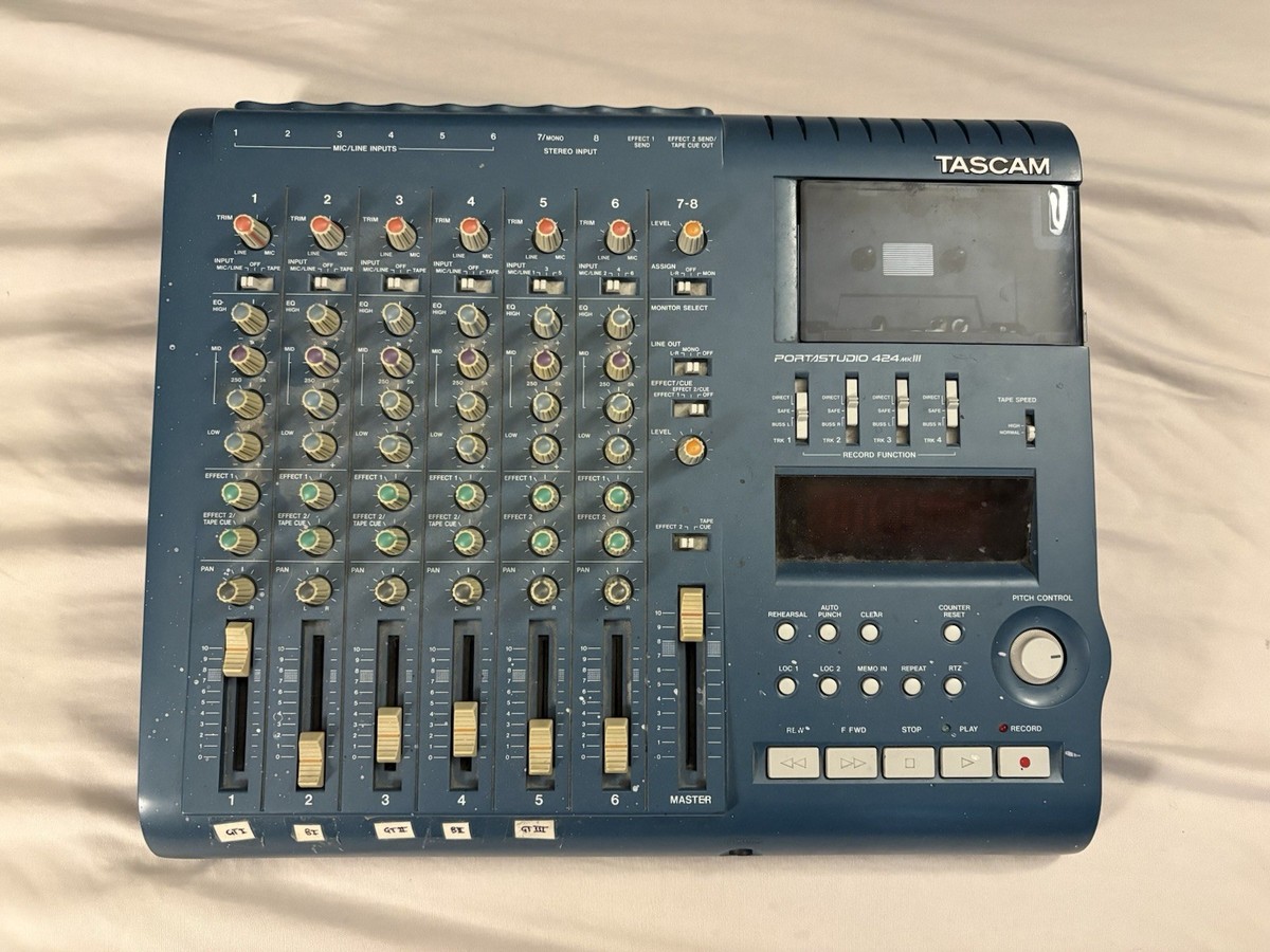 TASCAM Portastudio 424 MKIII Analog Cassette Recorder, FULLY