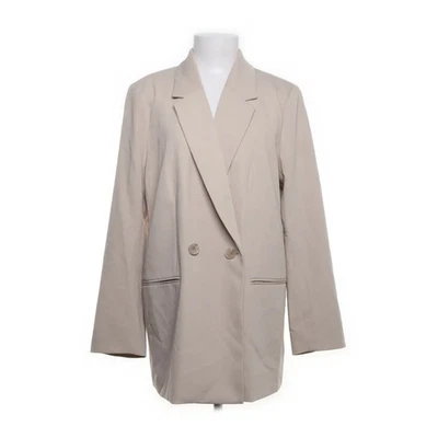 H&M, blazer, taille : M, beige, élasthanne/polyester/viscose, monochrome, fem... - Photo 1/4