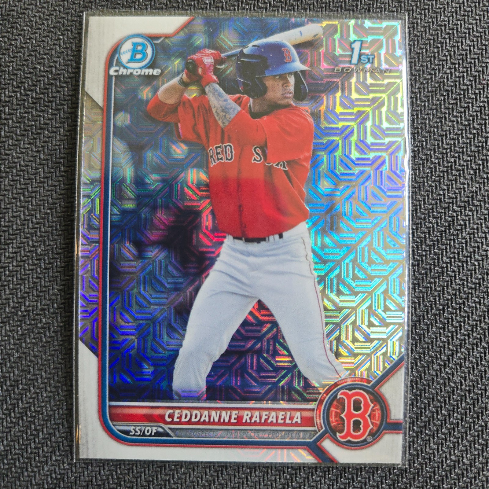 2022 Bowman Chrome Prospects - Ceddanne Rafaela #BCP-61 Mojo Refractor