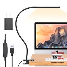 Desk Light 2-Pack LED Desk Lamp with Clamp 77 LEDs with 2-Pack 1 LED Lamp
