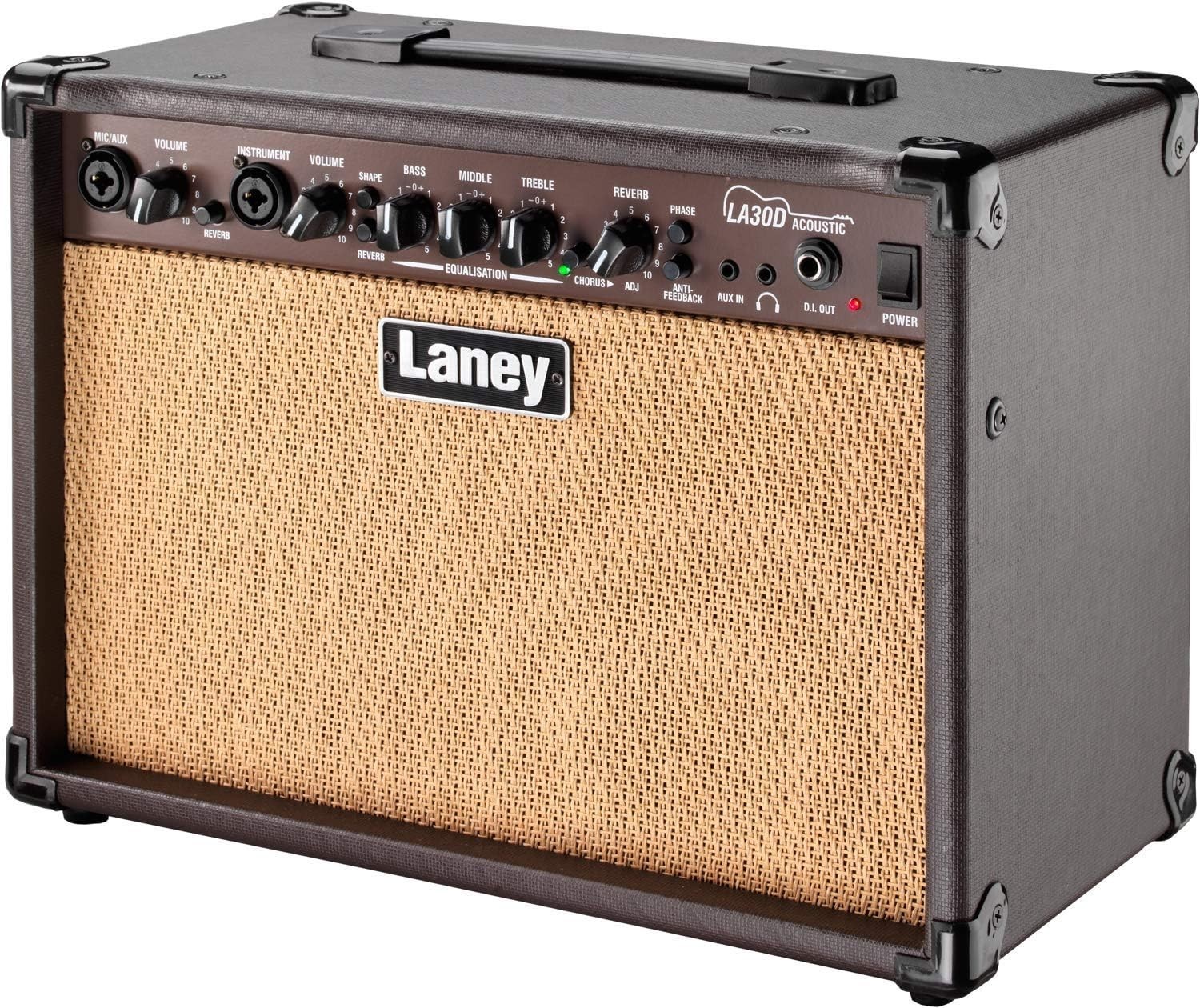 Laney LA30D combo ampli guitare acoustique 30W avec double haut-parleur 6.5 pouces et DI out