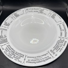 PILLIVUYT FRANCE BRASSERIE PORCELAIN 11" PASTA OR SOUP BOWL