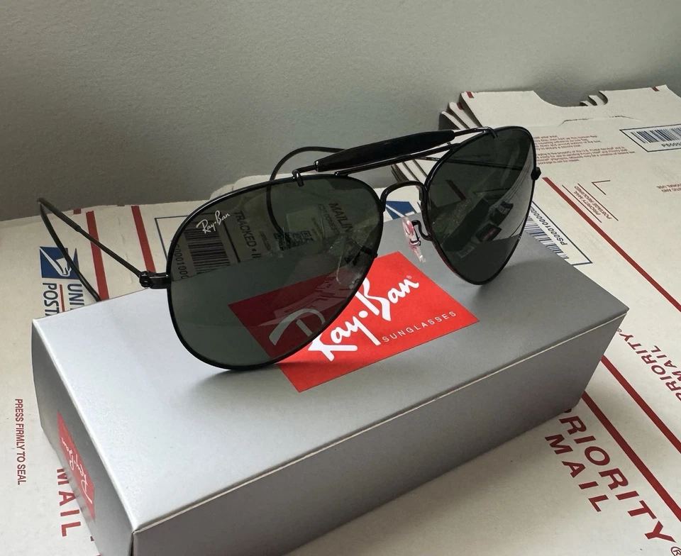 Óculos de sol unissex Ray Ban RB3030 Outdoorsman 58mm - Imagem 2 de 4