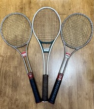 Vintage Wilson Tennis Racquet Lot of 3 Graphite Metal Frames 4 3/8 Grip