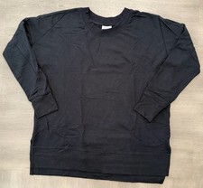 Lularoe Hannah Crew Neck - Large - Solid Black- EUC Lightweight Sweatshirt