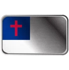 Christian Flag 1 oz Silver Bar - Full Color .999 Silver Bullion Bar in Capsule