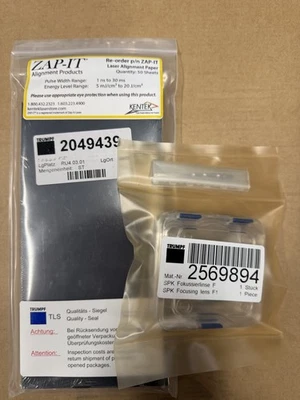 SPK Fokussier Linse F150 gefasst Trumpf Art Nr. 2569894 OVP Neu mit Fotopapier - Bild 1 von 2