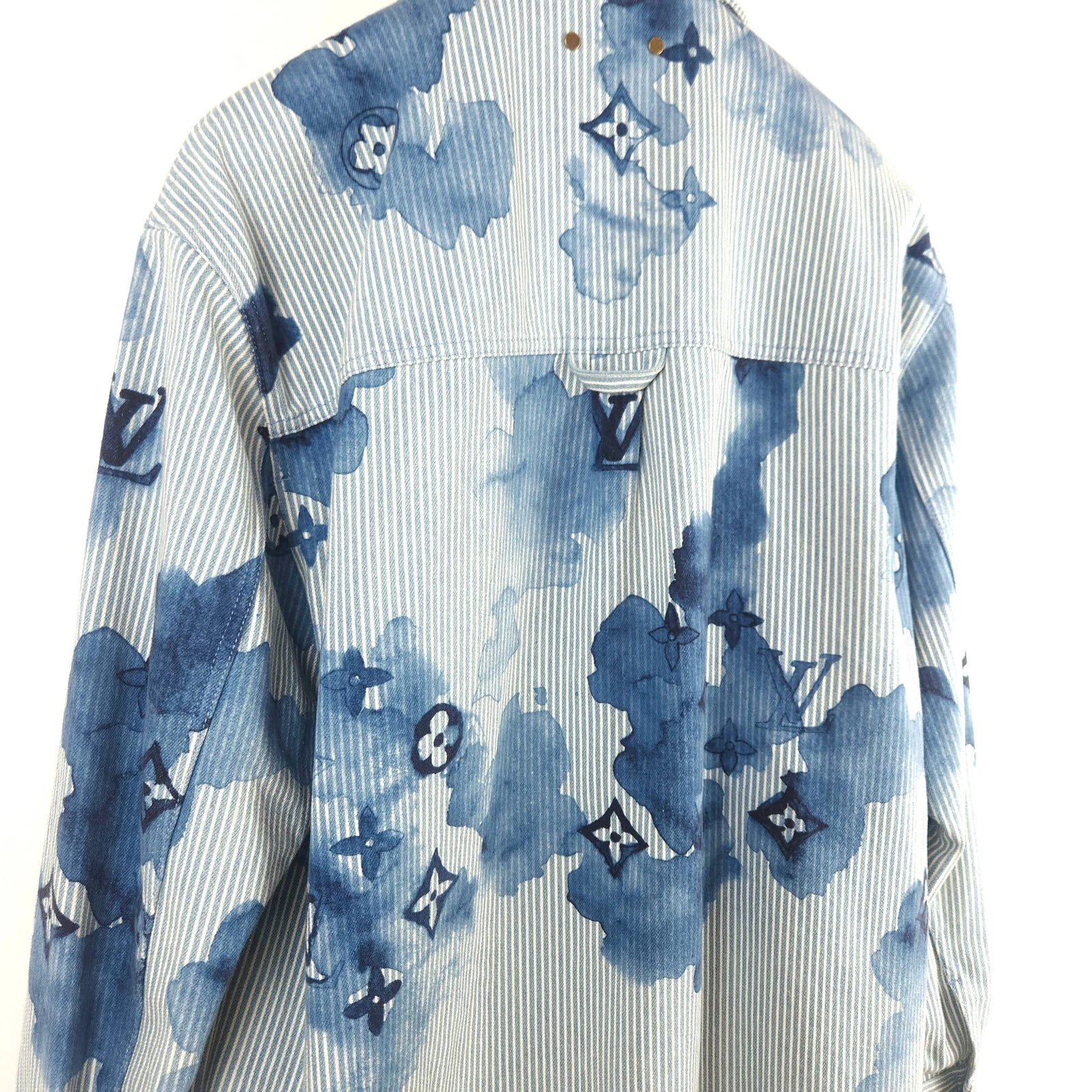 LOUIS VUITTON（LV） Giacca Louis Vuitton acquerello monogramma da lavoro a righe 9880 137582767