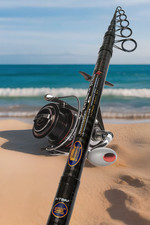 FISHING TELESCOPIC BEACHCASTER 11FT ROD & REEL KIT HI MODULAS + SONIK SEA REEL