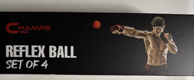 Boxing Reflex Ball Set with Punch Counter App | 4 Balls with Varying Weights,...
