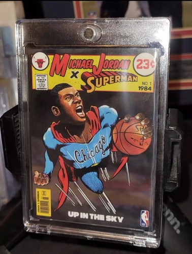 1984 Michael Jordan x Superman Comic Rookie RC Chicago Bulls Rare NO 1986 Fleer