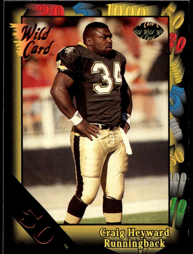 1991 Wild Card #139 Craig Heyward 50 Stripe