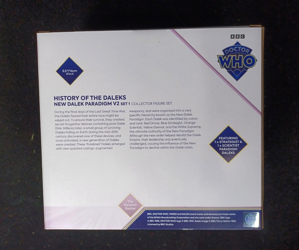 Doctor Who History of the Daleks 22 New Dalek Paradigm V2 Set 1 Figure ...