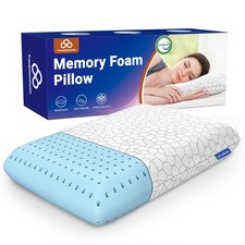 Memory Foam Pillows, Bed Pillow for Side,Back and Stomach Sleepers,Neck Pillo...