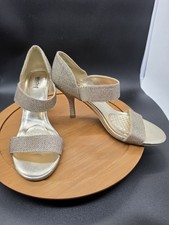 Unlisted By Kenneth Cole Little Middle Gold Sparkle High Heeled Sandals...