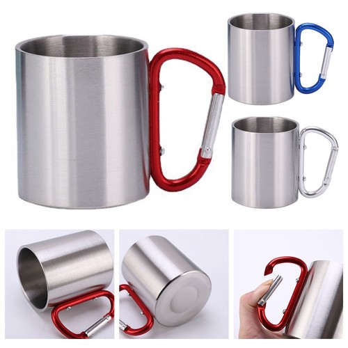 Duokon Tasse en acier inoxydable Tasse à cocktail en acier inoxydable