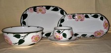 Villeroy & Boch "Wild Rose" Porzellan Set Platten Sch&uuml;ssel Sauciere - Handgemalt
