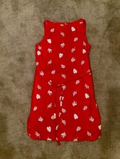 New NWT Ann Taylor red dress leaves cocktail summer extra small XS 2 Woman NICE