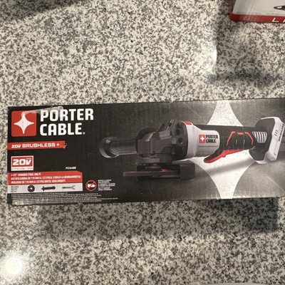 #ad PORTER CABLE 20V MAX Brushless 4 1 2in Angle Grinder PCCG400B Tool Only $75.00