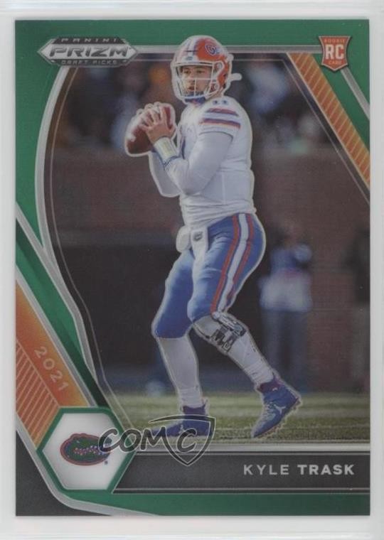 2021 Panini Prizm Draft Picks Green Prizm Kyle Trask #109 14x1